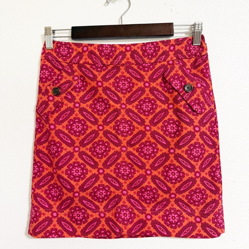 Ann Taylor Colorful Boho Print Skirt